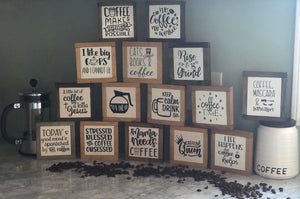 Pothead Wood Sign, Coffee Lover Sign, Coffee Addict Gift, Pothead Lover Sign, Funny Coffee Decor, Small Wood Signs, Bog Road Designs